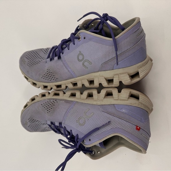 On Cloud X Lavender Ice Purple Running Sneakers Shoes Women’s Size 8.5 - Picture 7 of 8